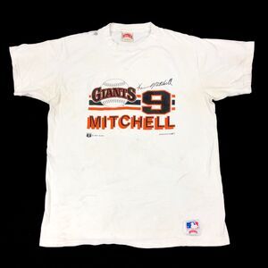 Vintage 1989 San Francisco Giants Mitchell #9 Baseball MLB Tee T Shirt XL B2